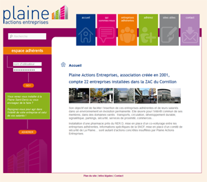 Site Plaine Actions Entreprises